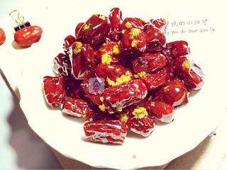 桂花蜜汁红枣的做法步骤：7