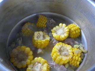 青黄豆玉米肉骨汤的做法步骤：8