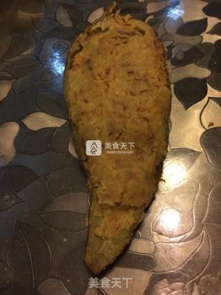 双味焗番薯的做法步骤：6