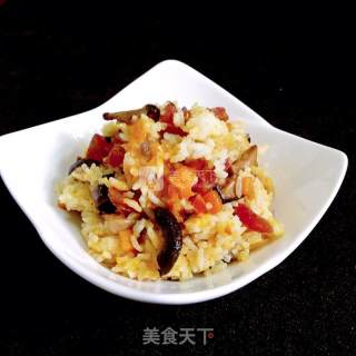 南瓜腊味饭的做法步骤：12