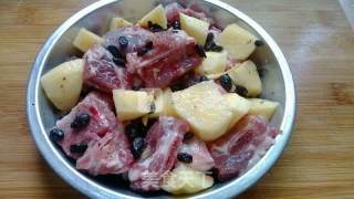 豆豉土豆蒸排骨的做法步骤：4
