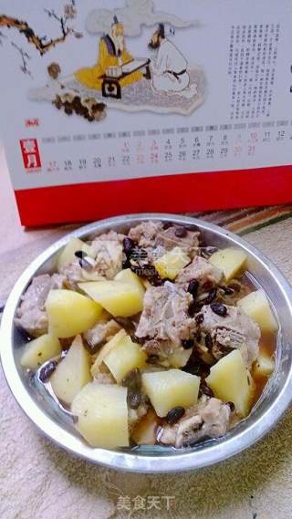 豆豉土豆蒸排骨的做法步骤：7