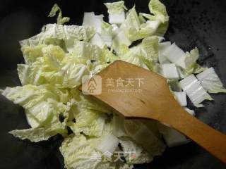 咖喱白菜三色年糕果的做法步骤：3