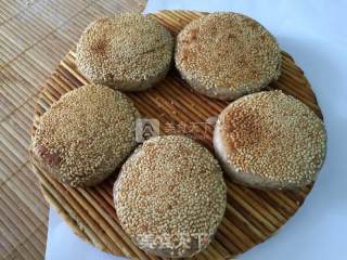 芝麻烧饼的做法步骤：15