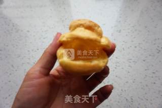 火龙果奶油泡芙的做法步骤：10