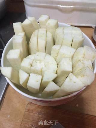 酱爆肉靡茄子的做法步骤：2