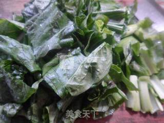 雷笋烧天菜芯的做法步骤：4