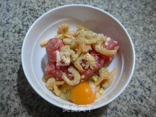 鸡蛋开洋蒸肉末的做法步骤：3