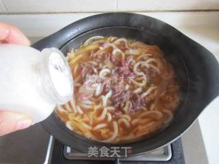 泡菜牛肉乌冬面的做法步骤：8