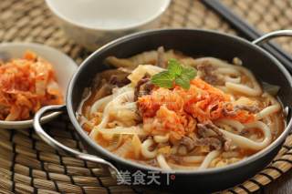 泡菜牛肉乌冬面的做法步骤：9