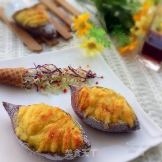 芝士焗红薯的做法步骤：9