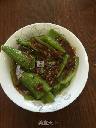酱焖尖椒的做法步骤：8