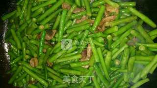 豆角炒肉的做法步骤：5