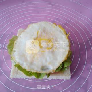 三明治的做法步骤：4