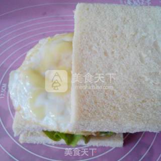 三明治的做法步骤：5