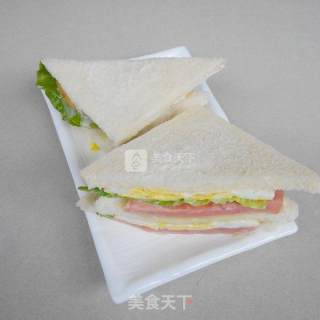 三明治的做法步骤：6