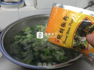 青菜龙虾泡饭粥的做法步骤：9