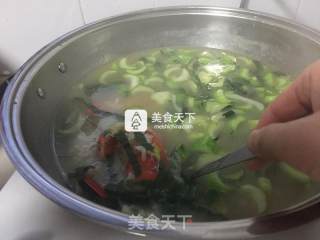 青菜龙虾泡饭粥的做法步骤：11