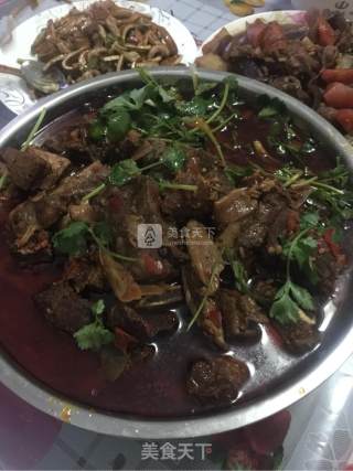 麻辣红烧牛肋骨的做法步骤：18