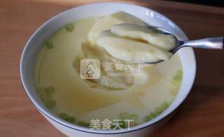 超级嫩滑的蒸鸡蛋羹（比豆腐脑都要嫩滑的 野生小黄蘑菇汤蒸蛋）的做法步骤：8