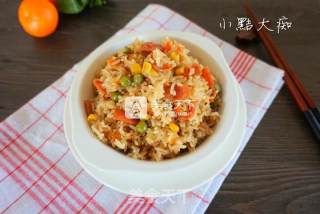 电饭煲香肠杂蔬煲仔饭的做法步骤：8