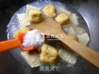 油豆腐粉丝牛肚汤的做法步骤：7