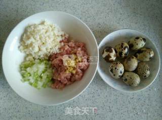 香菇荸荠蒸鹌鹑蛋的做法步骤：1
