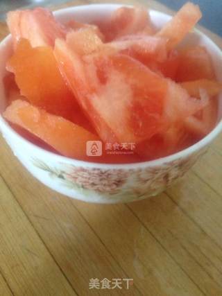 木须柿子饭的做法步骤：2