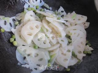 素炒莲藕的做法步骤：6