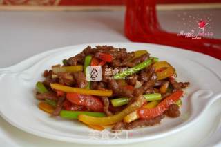 干煸牛肉丝的做法步骤：13