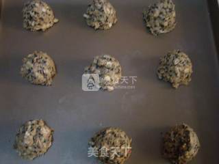 黑芝麻燕麦高纤饼干的做法步骤：9