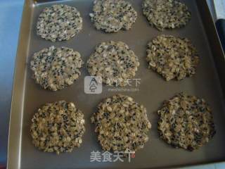 黑芝麻燕麦高纤饼干的做法步骤：10
