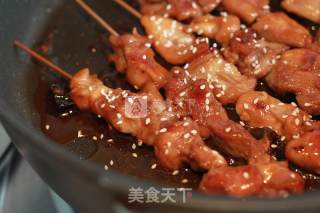 蜜汁微辣鸡肉串的做法步骤：8