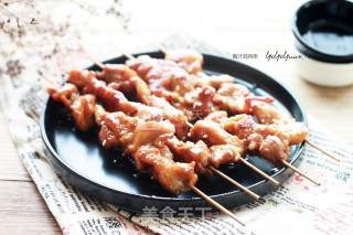 蜜汁微辣鸡肉串的做法步骤：9
