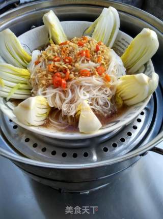 蒜蓉粉丝娃娃菜的做法步骤：8
