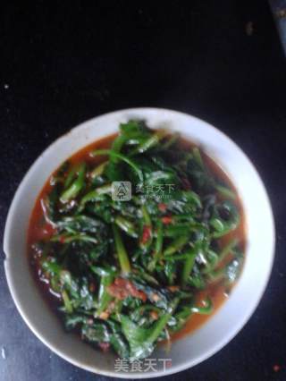香辣菠菜的做法步骤：4