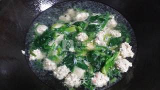 菠菜鸡肉丸子汤的做法步骤：13