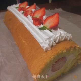 草莓奶油卷的做法步骤：22