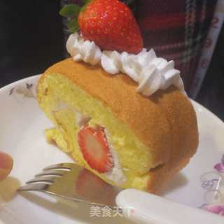 草莓奶油卷的做法步骤：23