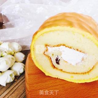 蔓越莓虎皮蛋糕卷的做法步骤：31