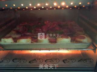 足料烤肠芝士披萨的做法步骤：29