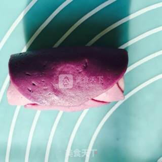 紫薯玫瑰花环馒头的做法步骤：10