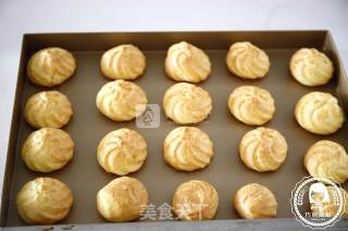 奶油泡芙（参考份量：40个）的做法步骤：8