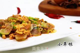 腐乳耳菜炒鸡蛋的做法步骤：11