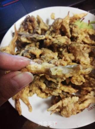 香炸平菇的做法步骤：7