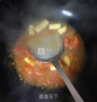 茄汁肥牛汤的做法步骤：4