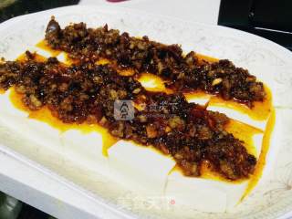 肉末蒸豆腐的做法步骤：4