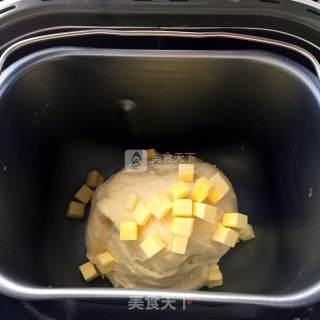 麦穗豆沙面包的做法步骤：2