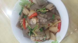 泡菜炒魔芋的做法步骤：7