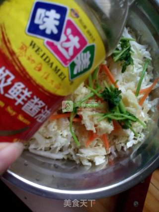 海蜇头拌白菜心的做法步骤：6